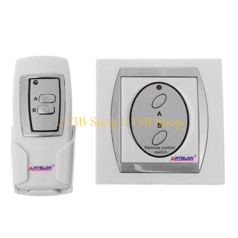 Outdoor Power Outlet With Remote Control - U13B รีโมทคอนโทรล Outlet สวิตช์ไฟไร้สายสำหรับเครื่องใช้ในครัวเรือน 2 ช่อง