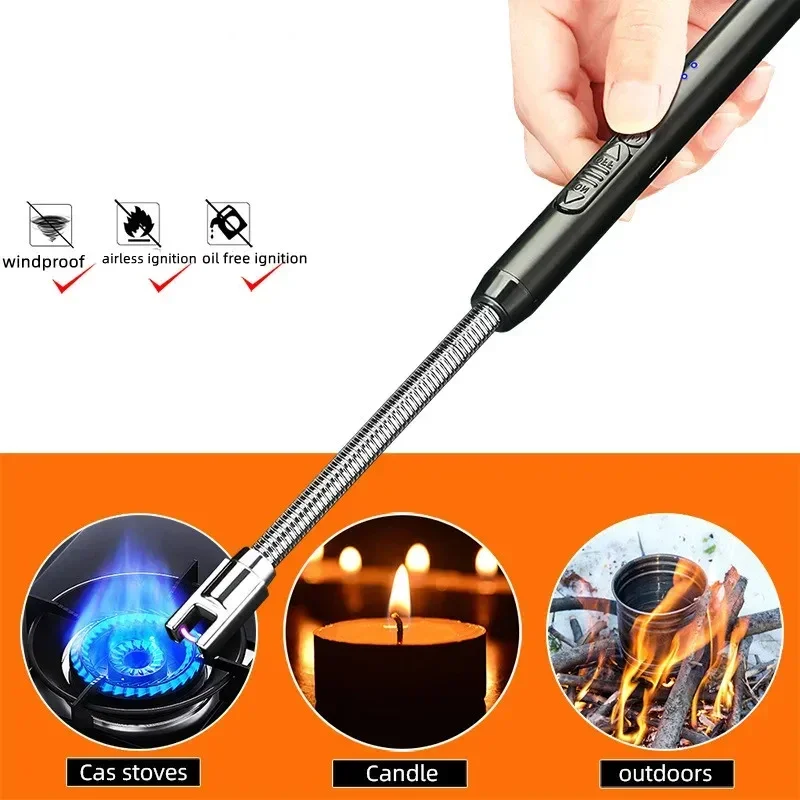 Outdoor Power Burner - 360 ° โลหะเตาแก๊สครัวเทียน PULSE Arc Type-C