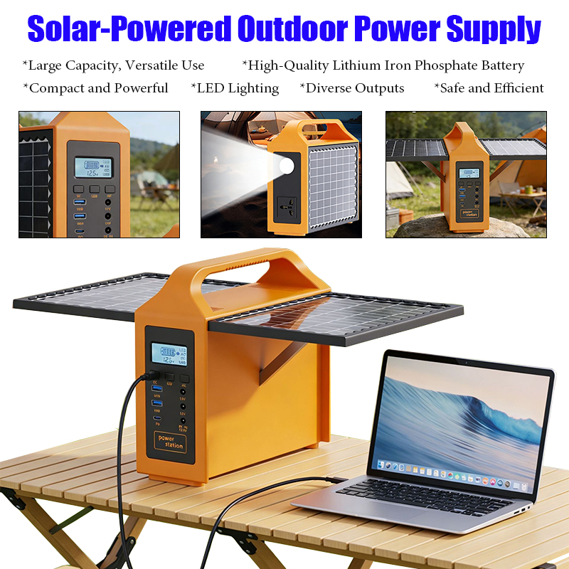 Panel Power Outdoor - สถานีพลังงานแสงอาทิตย์แบบพกพา 150W พร้อมไฟ LED และแผงโซลาร์เซลล์ 220V