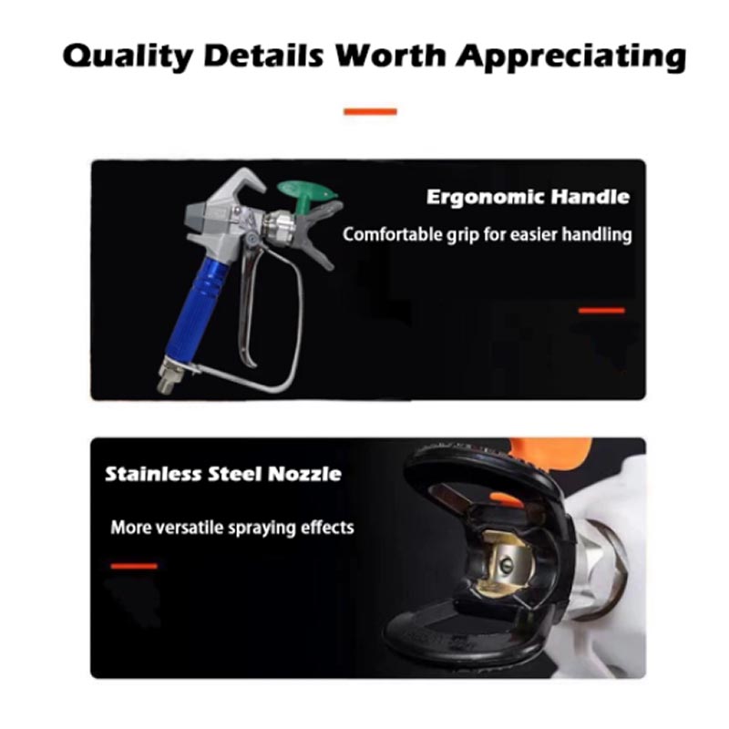 Electric Sprayer Backpack - เครื่องพ่นสีแบบไร้อากาศแรงดันสูง ใช้ไฟฟ้า ชาร์จได้ ขนาดเล็ก แบบสะพายหลัง ปรับความเร็วได้