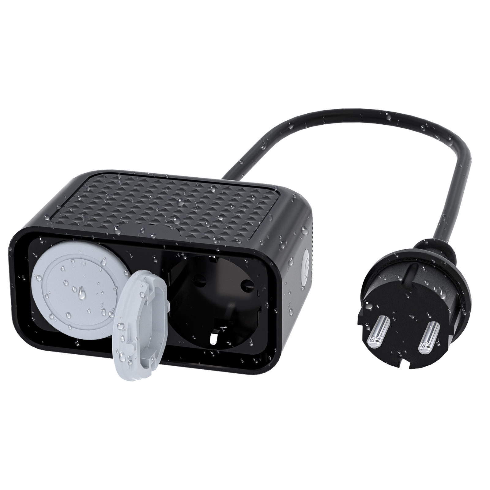 Outdoor Power Outlet With Remote Control - ปลั๊กไฟกลางแจ้งอัจฉริยะ EU WIFI, กันน้ํา IP44, Doodle