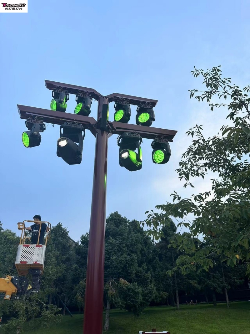 Outdoor Power Head - ไฟหัวเคลื่อนที่แบบมืออาชีพ BeamWash กำลังสูง ขนาดกะทัดรัด มาตรฐาน IP65