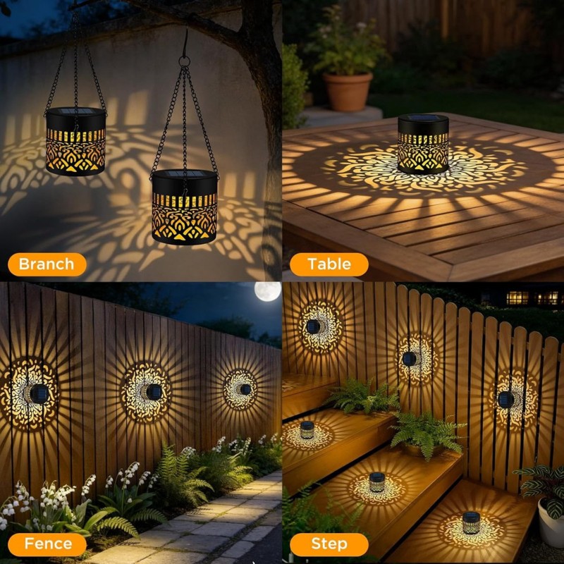 Outdoor Power Deals - 【สินค้าราคาพิเศษ】ไฟรั้วพลังงานแสงอาทิตย์สำหรับภายนอกอาคาร ไฟติดผนัง ไฟตกแต่งสำหรับสวน ลานบ้าน และสนามหลังบ้าน