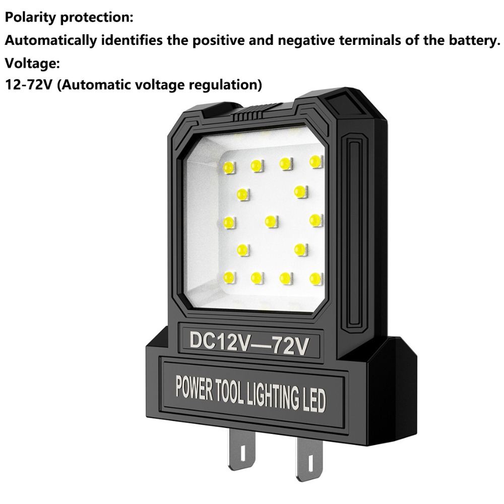 Outdoor Power Solutions - อะไหล่เครื่องมือไฟฟ้า ไฟ LED ทำงานกลางแจ้ง ปรับความสว่างได้สูง ไฟฉายค้นหาอเนกประสงค์