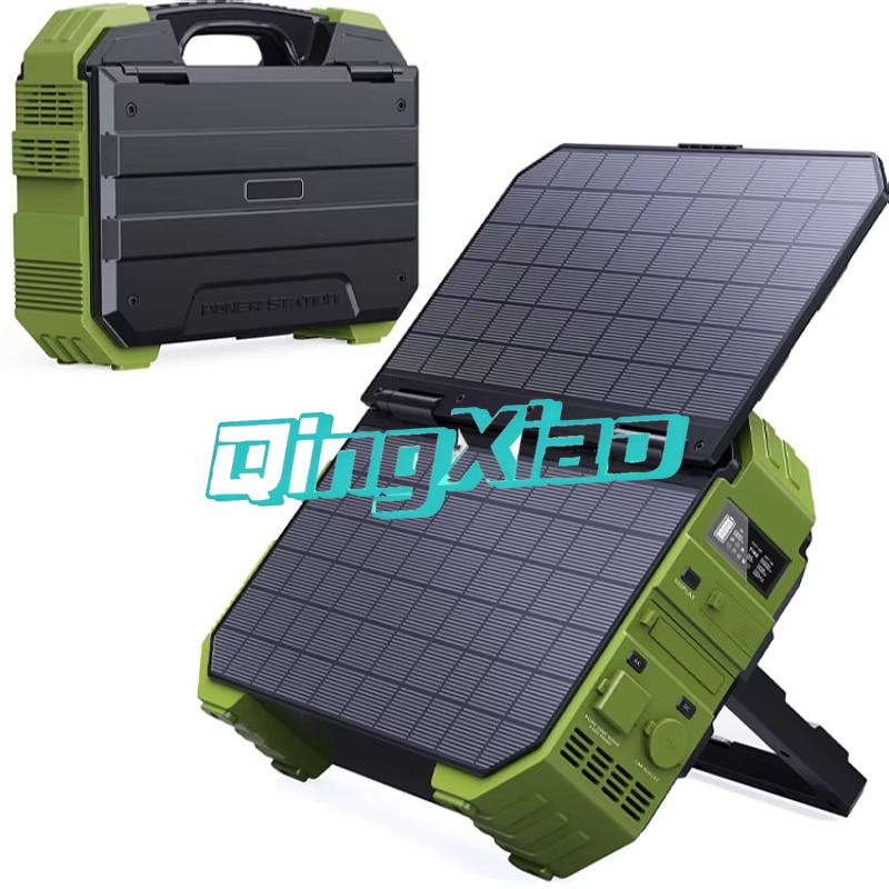 Panel Power Outdoor - สถานีพลังงานแสงอาทิตย์แบบพกพา 1000W พร้อมแผงโซลาร์เซลล์ในตัว แบตเตอรี่สำรองฉุกเฉิน สำหรับการตั้งแคมป์กลางแจ้ง การเดินทาง