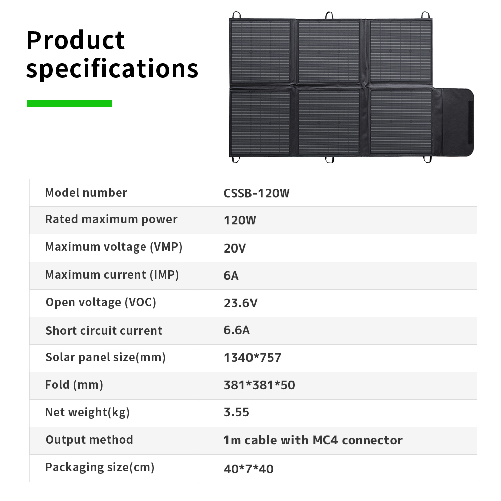แผงโซลาร์เซลล์แบบพกพา 400W 300 - Panel Power Outdoor บทวิจารณ์และราคา