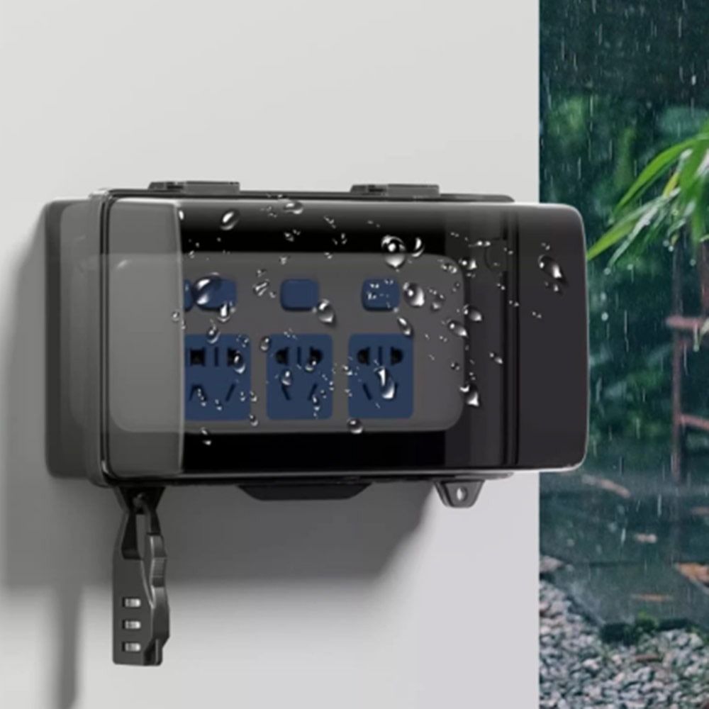 กล่องปลั๊กพลาสติกทนทาน กันน้ำ  - Outdoor Power Strip Weatherproof บทวิจารณ์และราคา