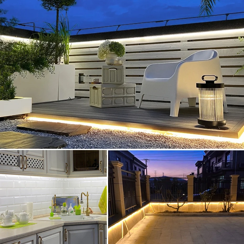 ไฟแถบ LED COB ซิลิโคนแท้ 220V  - Outdoor Power Strip Weatherproof บทวิจารณ์และราคา