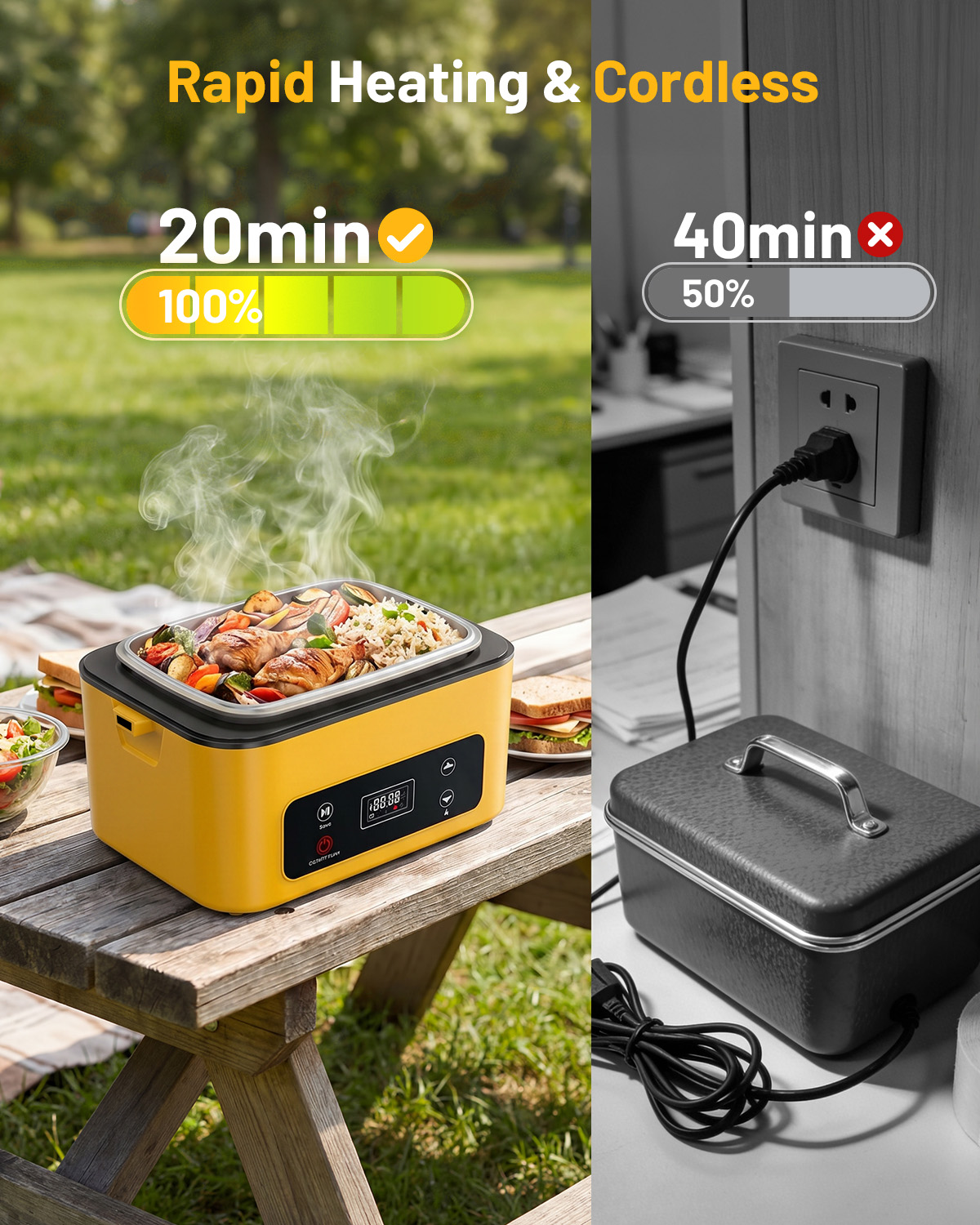 กล่องอาหารไฟฟ้า TaskStar ขนาด  - Outdoor Power Pedestal บทวิจารณ์และราคา