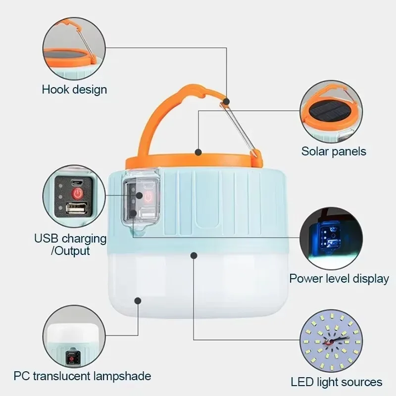 โคมไฟตั้งแคมป์พลังงานแสงอาทิตย - Outdoor Power For Lights บทวิจารณ์และราคา