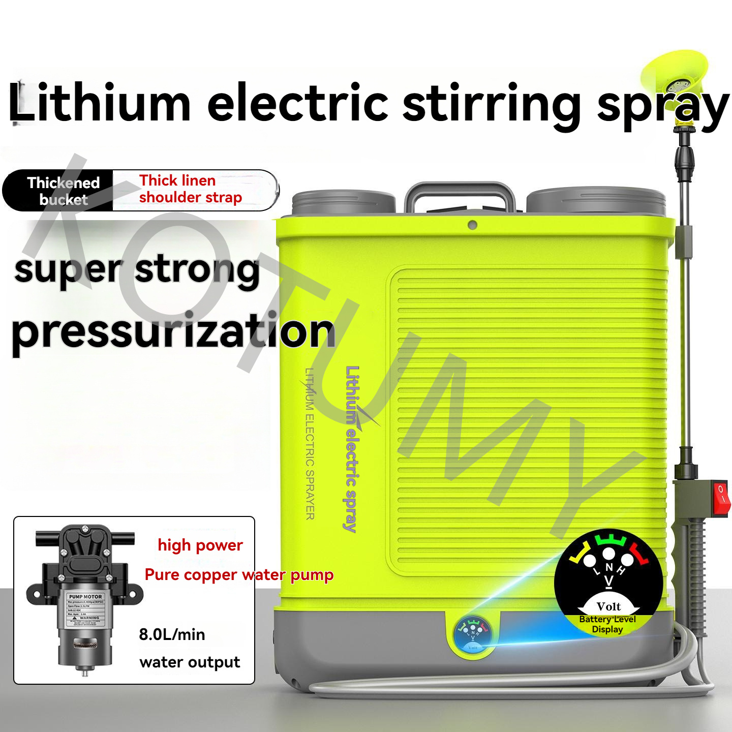 เครื่องพ่นยาแบตเตอรี่ลิเธียมแร - Electric Sprayer Backpack บทวิจารณ์และราคา