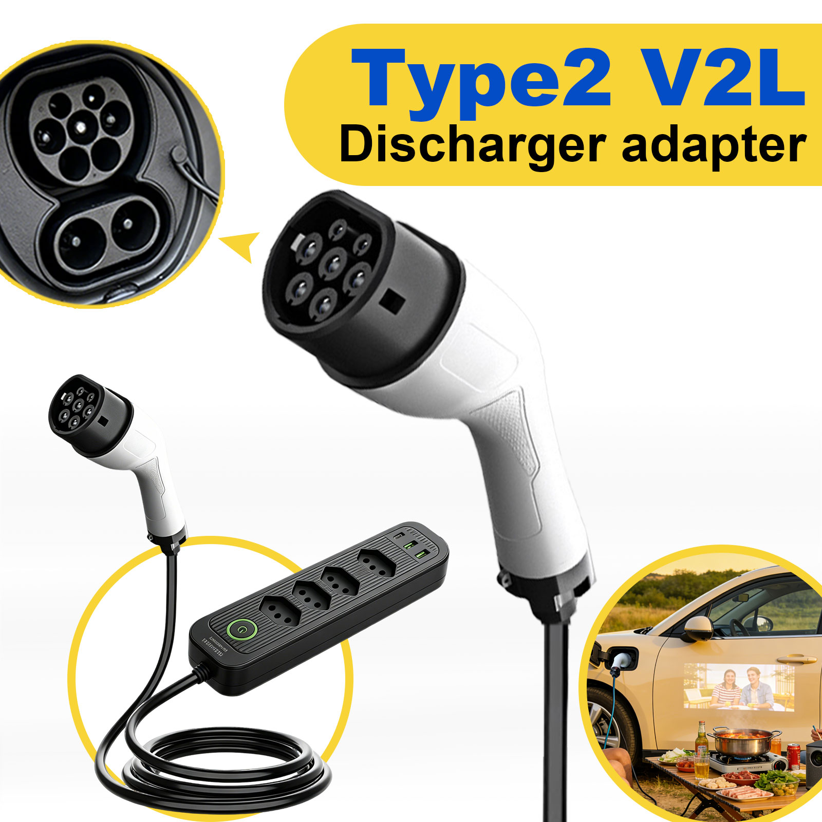 อะแดปเตอร์ปล่อยไฟ Type2 V2L 16 - Outdoor Power Module บทวิจารณ์และราคา