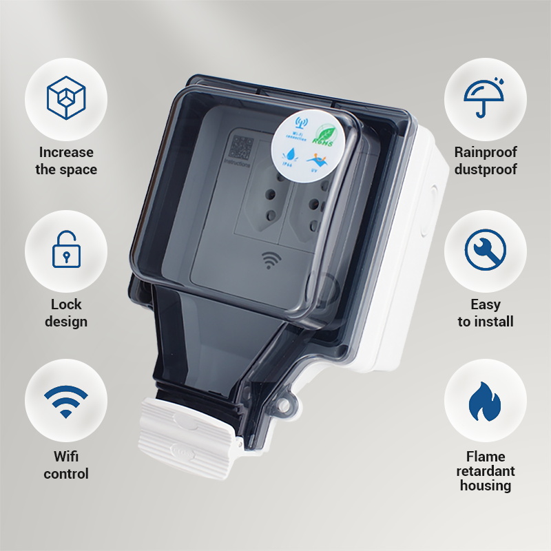 Avoir Tuya เต้ารับอัจฉริยะ Wi- - Outdoor Power Outlet With Remote Control บทวิจารณ์และราคา