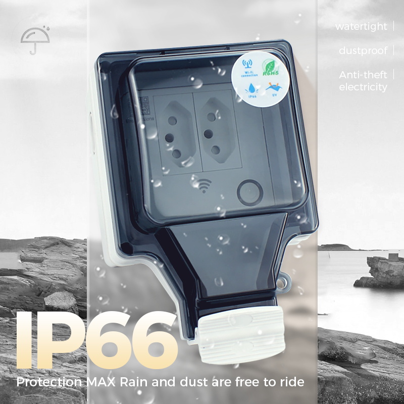 Avoir Tuya เต้ารับอัจฉริยะ Wi- - Outdoor Power Outlet With Remote Control บทวิจารณ์และราคา