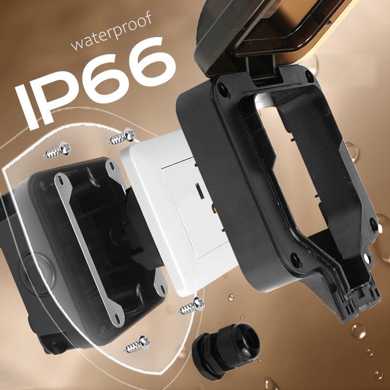 Avoir IP66 ซ็อกเก็ตกันน้ําผนัง - Outdoor Power Solutions บทวิจารณ์และราคา