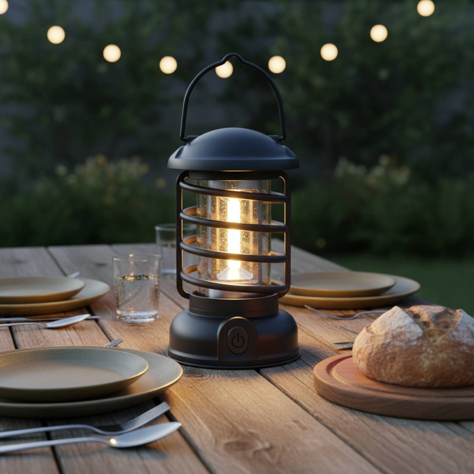โคมไฟตั้งแคมป์สไตล์เรโทร แหล่ง - Outdoor Power For Lights บทวิจารณ์และราคา