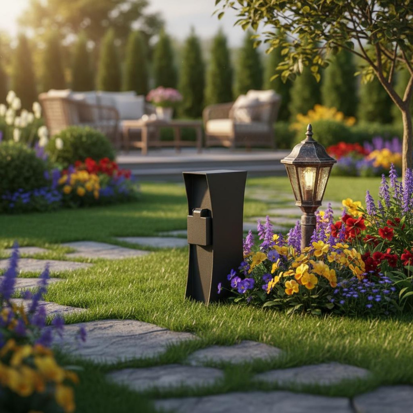ปลั๊กไฟกลางแจ้งแบบติดตั้งง่าย  - Outdoor Power Pedestal บทวิจารณ์และราคา
