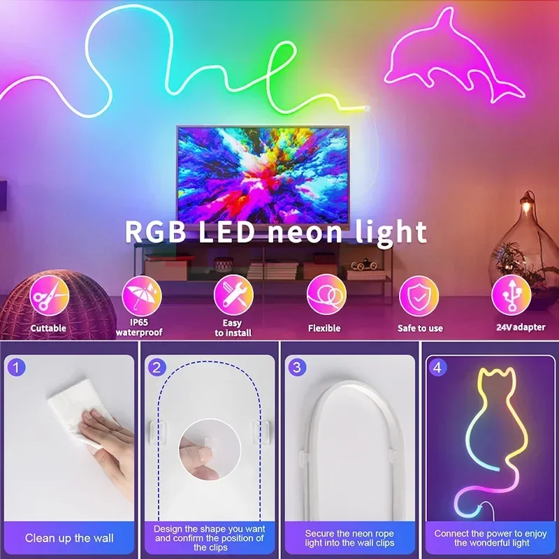 ไฟนีออน LED แบบ Addressable 24 - Outdoor Power Strip Weatherproof บทวิจารณ์และราคา