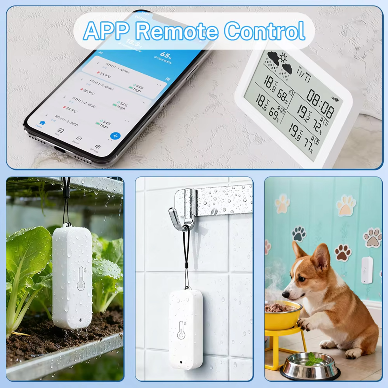สถานีตรวจอากาศ Tuya WiFi+RF433 - Outdoor Power Meter บทวิจารณ์และราคา