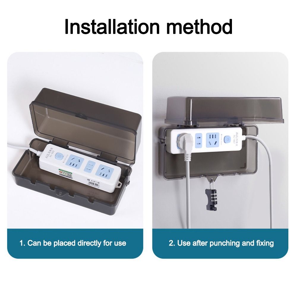 กล่องปลั๊กพลาสติกแบบพกพา กล่อง - Outdoor Power Strip Weatherproof บทวิจารณ์และราคา