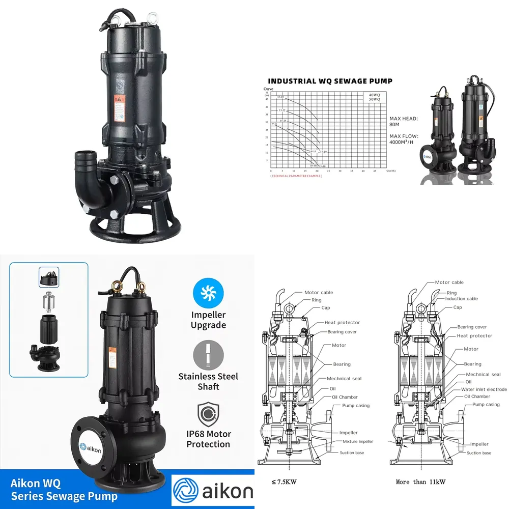 ปั๊มน้ำเสียแบบจุ่มไฟฟ้า สแตนเล - Water Pump Submersible บทวิจารณ์และราคา