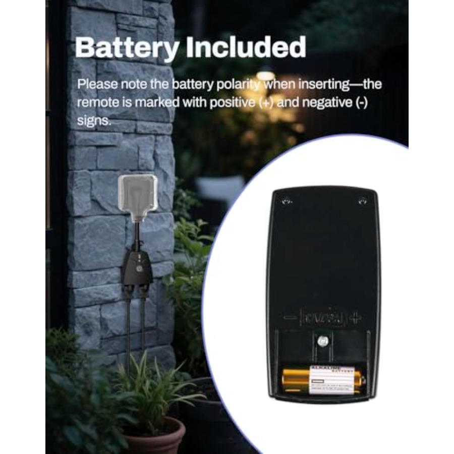 ปลั๊กไฟควบคุมระยะไกลไร้สายสำหร - Outdoor Power Outlet With Remote Control บทวิจารณ์และราคา